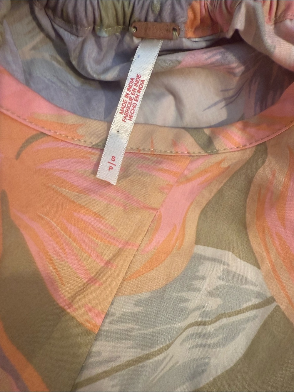 Free People Floral Backless Sundress in Pink and Tan - Picture 3 of 3